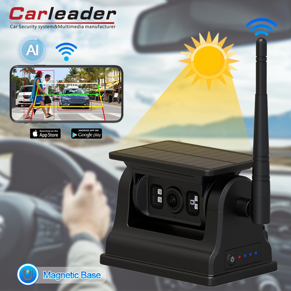 1080p Magnetic Solar WiFi Wireless RV -sikkerhetskamera for iOS Android