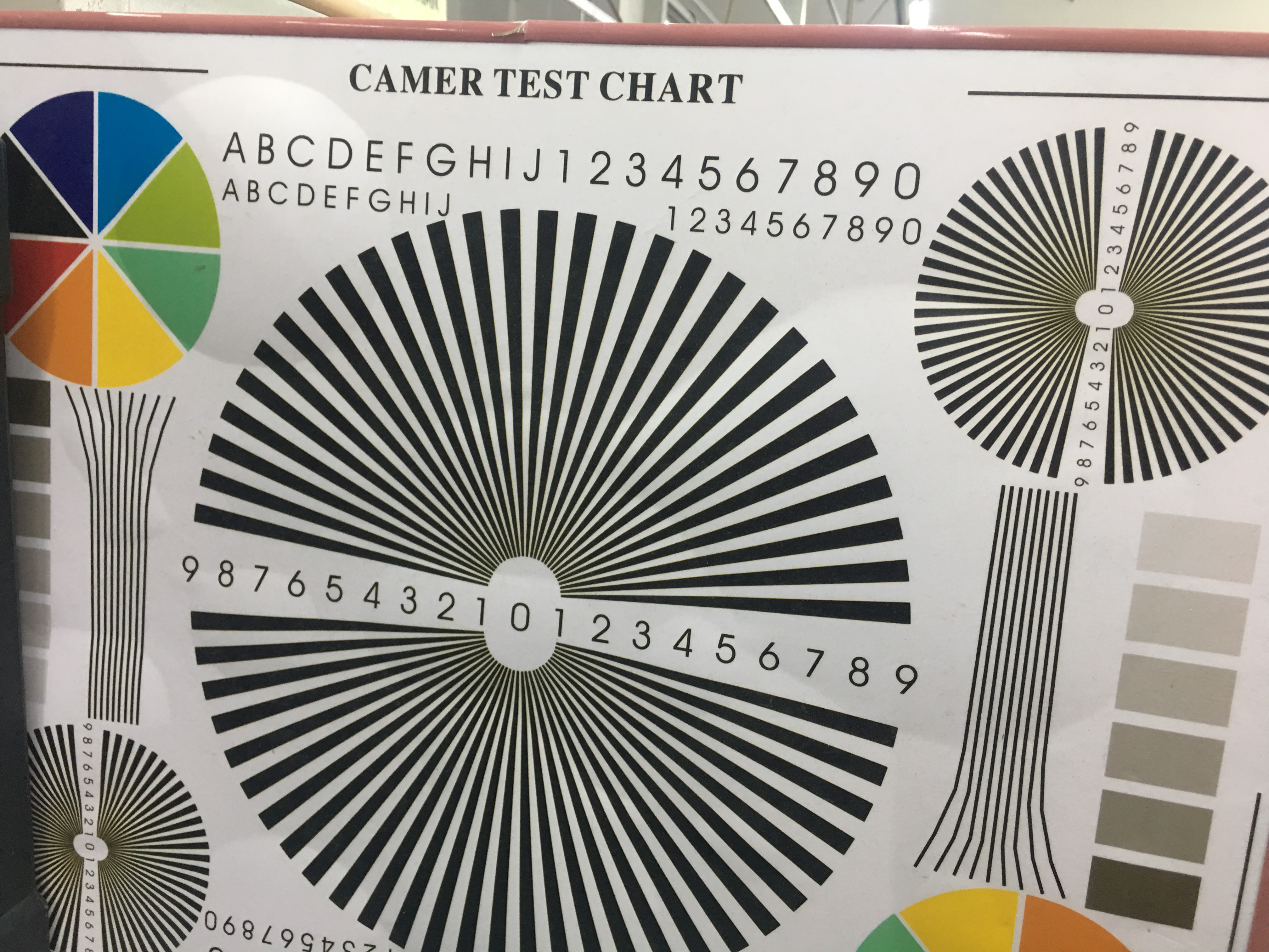 Bilkameras videoskjermeffekttest
