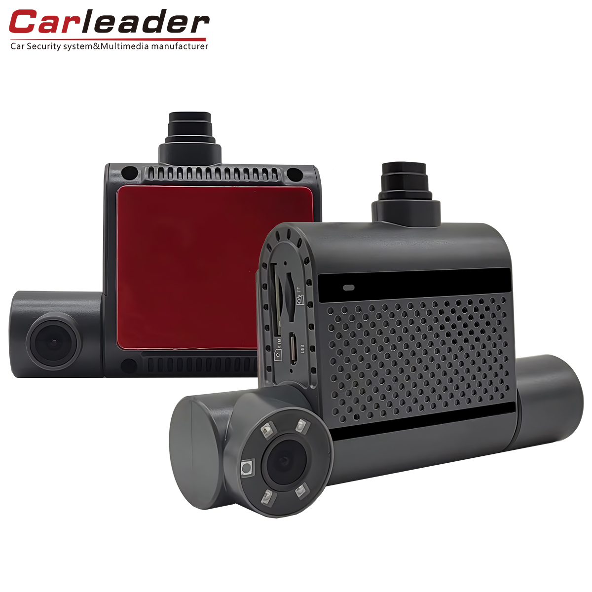Kjør smartere, hold deg beskyttet-Carleader Dual-Channel DVR Recording HD 1080p Dash-kamera