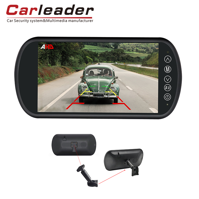 Carleader 7 tommers AHD Vehicle Mirror Monitor med stilkbrakett-pålitelig partner for trafikksikkerhet