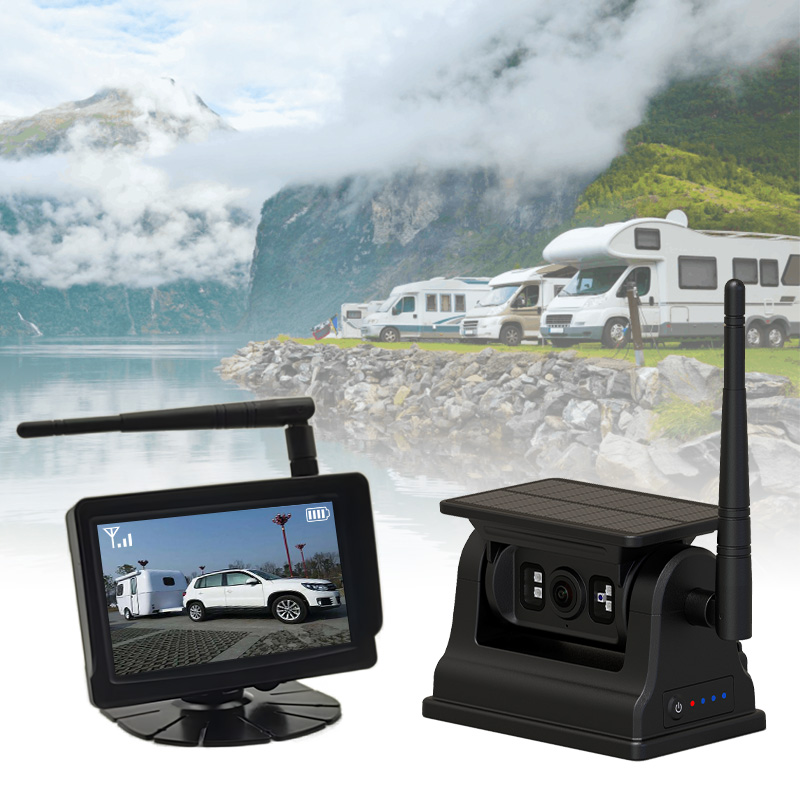 5 tommers trådløst solcelledrevet oppladbart magnetisk kamerasystem for kjøretøy --- din beste partner for tryggere kjøring 5 tommers trådløst solcelledrevet oppladbart magnetisk kamerasystem for kjøretøy --- din beste partner for tryggere kjøring