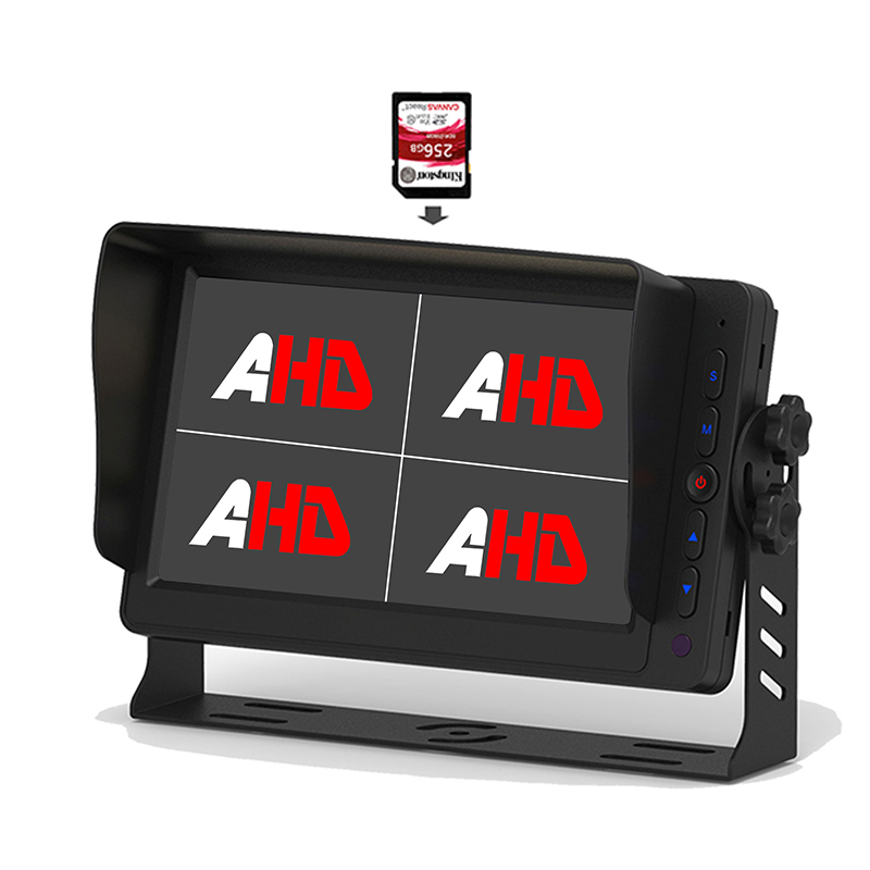 Carleader 7-tommers Quad Display Truck Videoopptak AHD-skjerm