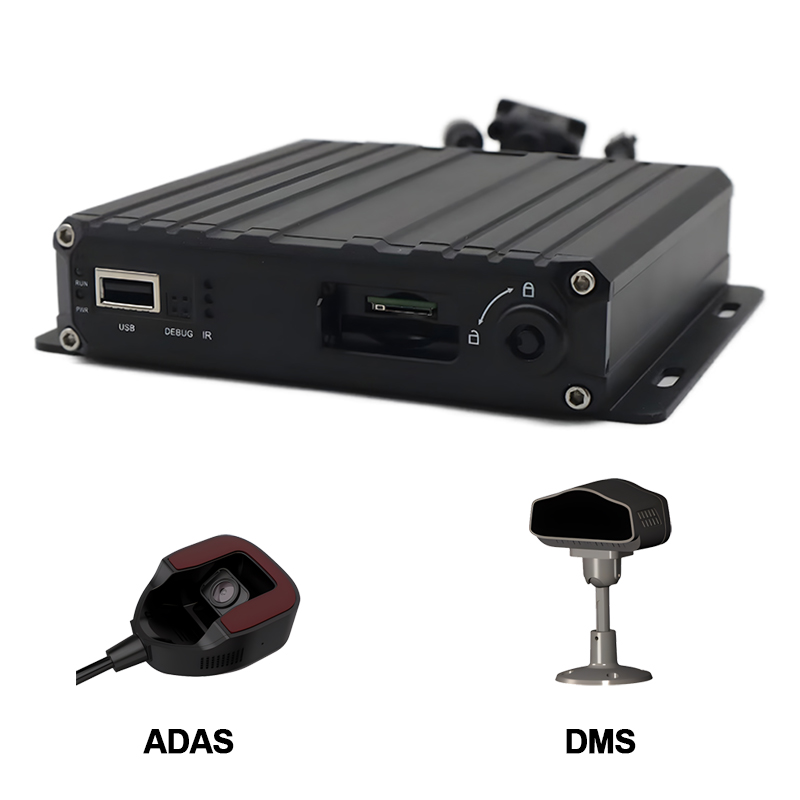 4CH AI Intelligent Mobile DVR med DSM- og ADAS-kamera
