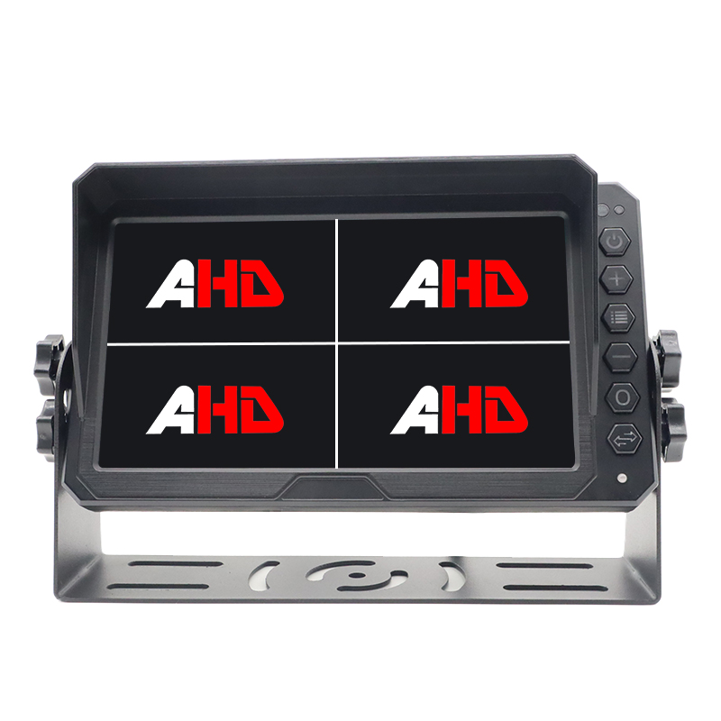7 tommers 4CH Quad Display AHD Heavy Duty Vehicle Backup Monitor