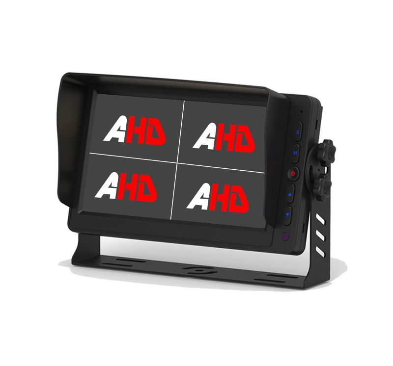 7-tommers i bil HD quad delt skjerm