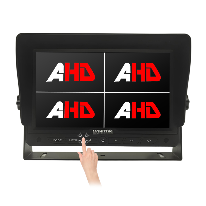 7 tommers Quad delt skjerm AHD Touch Buttons Reversing Monitor