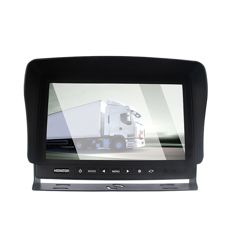 10-tommers LCD-skjerm med campingmontert dashbord og kamera